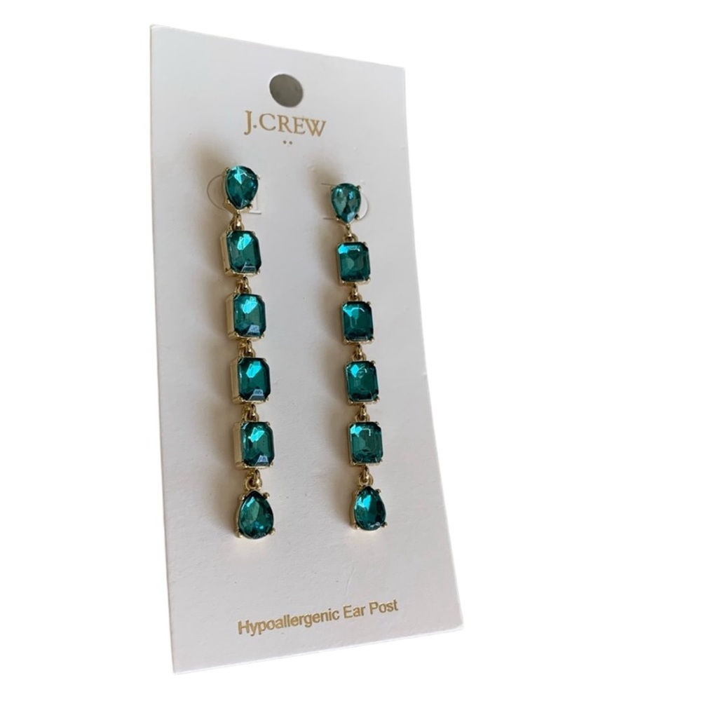 J. Crew Crystal Drop Earrings
